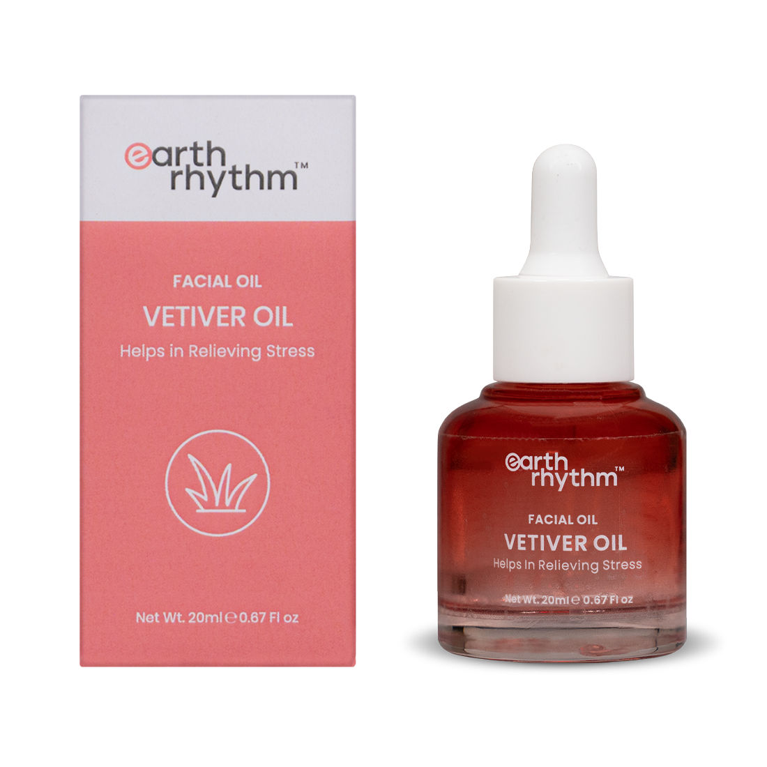 Buy Earth Rhythm Vetiver Facial Oil | Evens Skin Tone, Moisturizing, Fades Scars | for Dry to Normal Skin | Women - 20 ML - Purplle