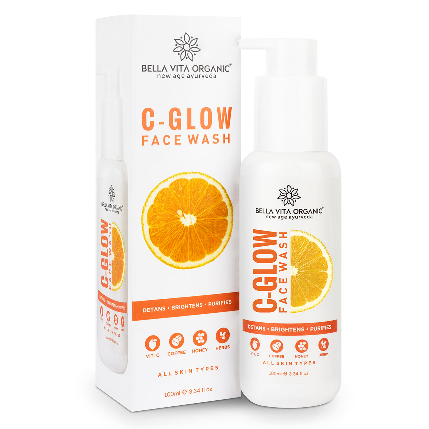 Buy Bella Vita Organic Vitamin-C Glow Face Wash(100ml) - Purplle