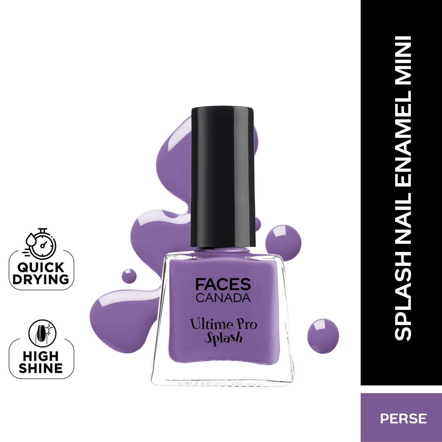 Buy FACES CANADA Ultime Pro Splash Mini Nail Enamel - Perse 31 (5ml) | Quick Drying | Glossy Finish | Long Lasting | No Chip Formula | High Shine Nail Polish For Women | No Harmful Chemicals - Purplle