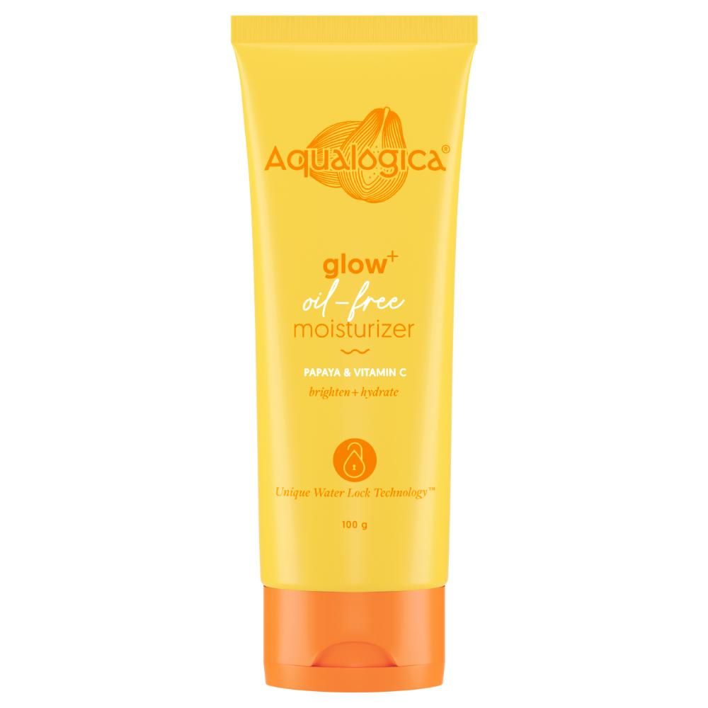 Buy Aqualogica Glow+ Oil Free Moisturizer with Papaya & Vitamin C for Glowing Skin - 100g - Purplle