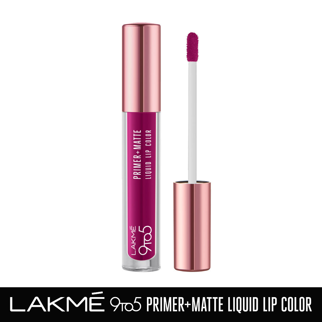 Buy Lakme 9to5 Primer + Matte Liquid Lip Color MM2 Passion Berry - 4.2ml - Purplle