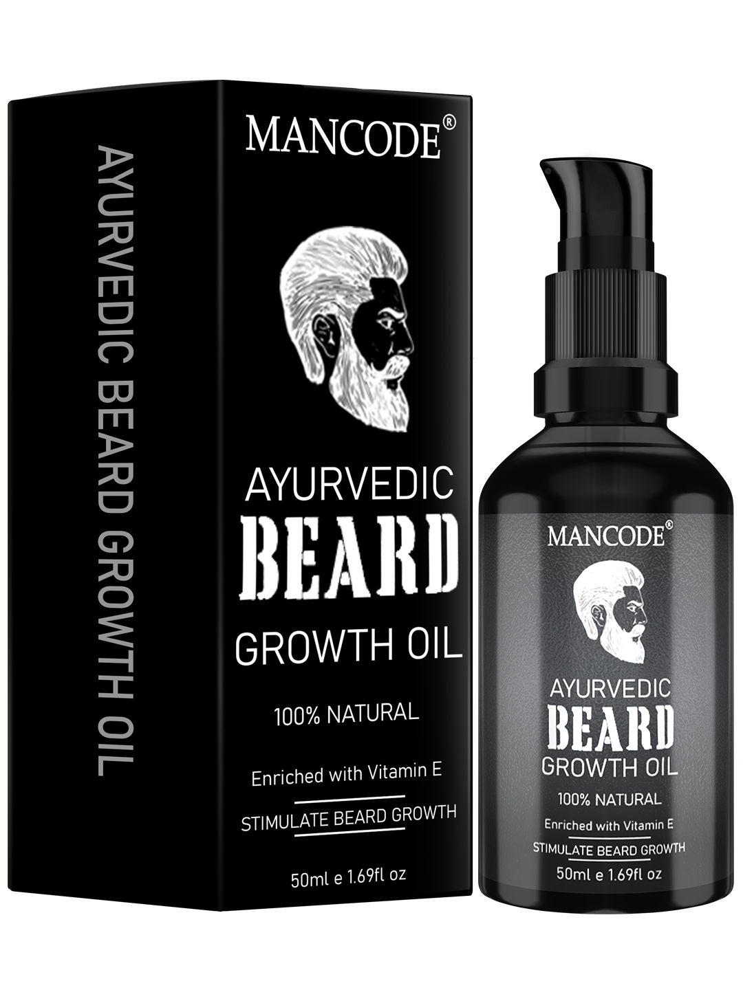 Buy Mancode Ayurvedic Beard Growth Oil (50 ml) - Purplle