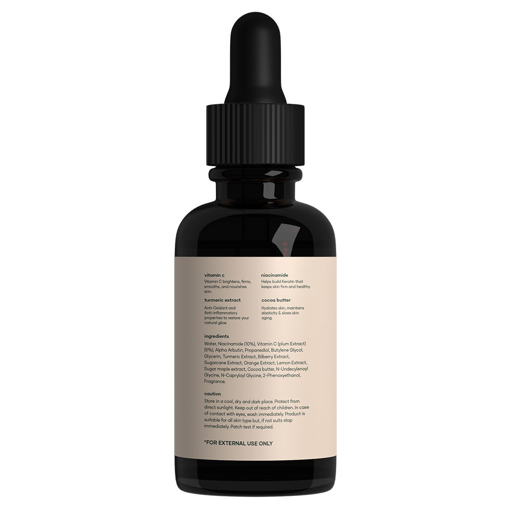 Buy mars by GHC Vitamin C Face Serum With 5% Niacinamide , Cocoa Butter & Turmeric Extracts for Dry & Sensitive Skin | Chemical Free - Purplle