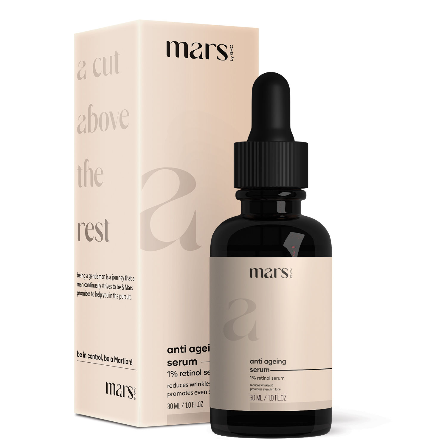 Buy mars by GHC Niacinamide Anti Ageing Face Serum That Controls Wrinkles and Reduces Signs Of Ageing | Powered With Retinol, Hyaluronic Acid & Vitamin C , 30ml - Purplle