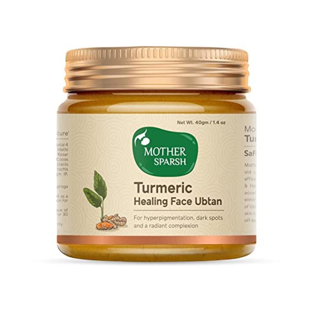 Buy Mother Sparsh Turmeric Healing Face Ubtan Powder for Hyperpigmentation, Dark Spots & Radiant Complexion With Saffron, Rose Petal, & Orange Peel - 40gm - Purplle