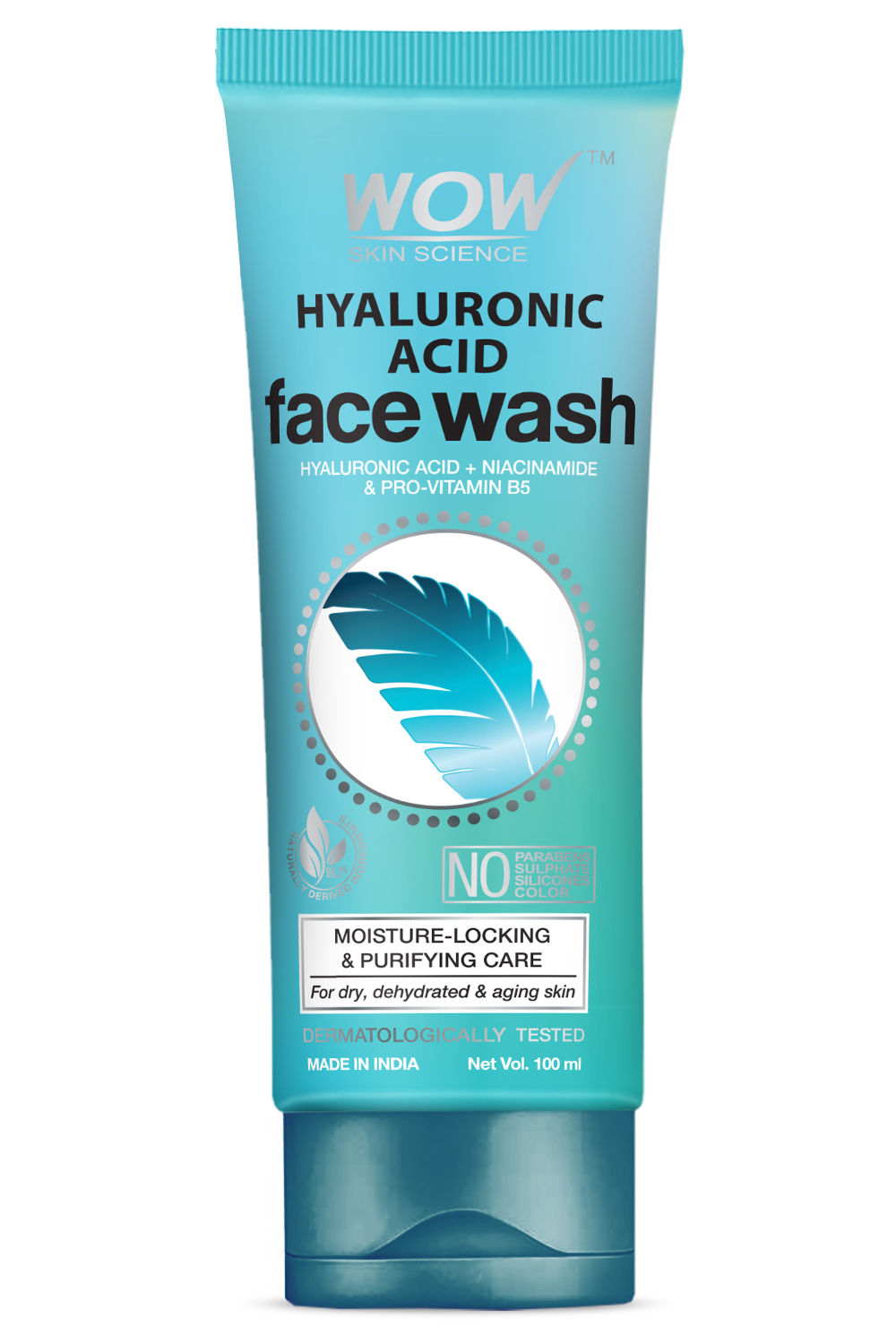Buy WOW Skin Science Hyaluronic Acid Face Wash Gel - Facial wash for Dry Skin & Intense Face Cleansing - 100ml - Purplle