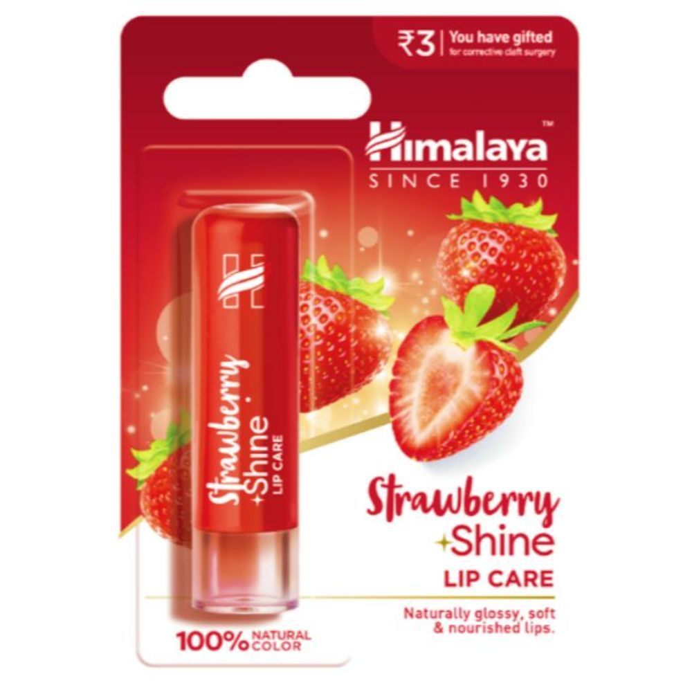 Buy Himalaya Herbals Strawberry Shine Lip Balm (4.5 g) - Purplle