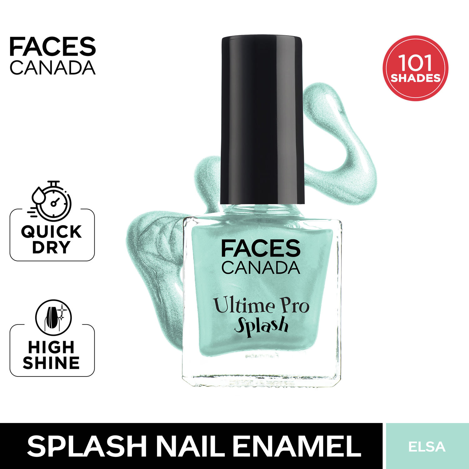 Buy FACES CANADA Ultime Pro Splash Nail Enamel - Elsa 39 (8ml) | Quick Drying | Glossy Finish | Long Lasting | No Chip Formula | High Shine Nail Polish For Women | No Harmful Chemicals - Purplle