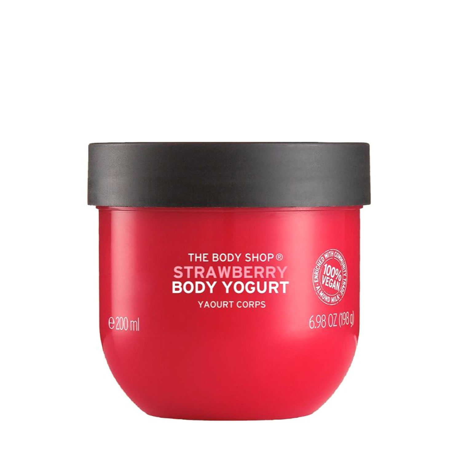 Buy The Body Shop Vegan Body Yogurt Strawberry, 200Ml - Purplle