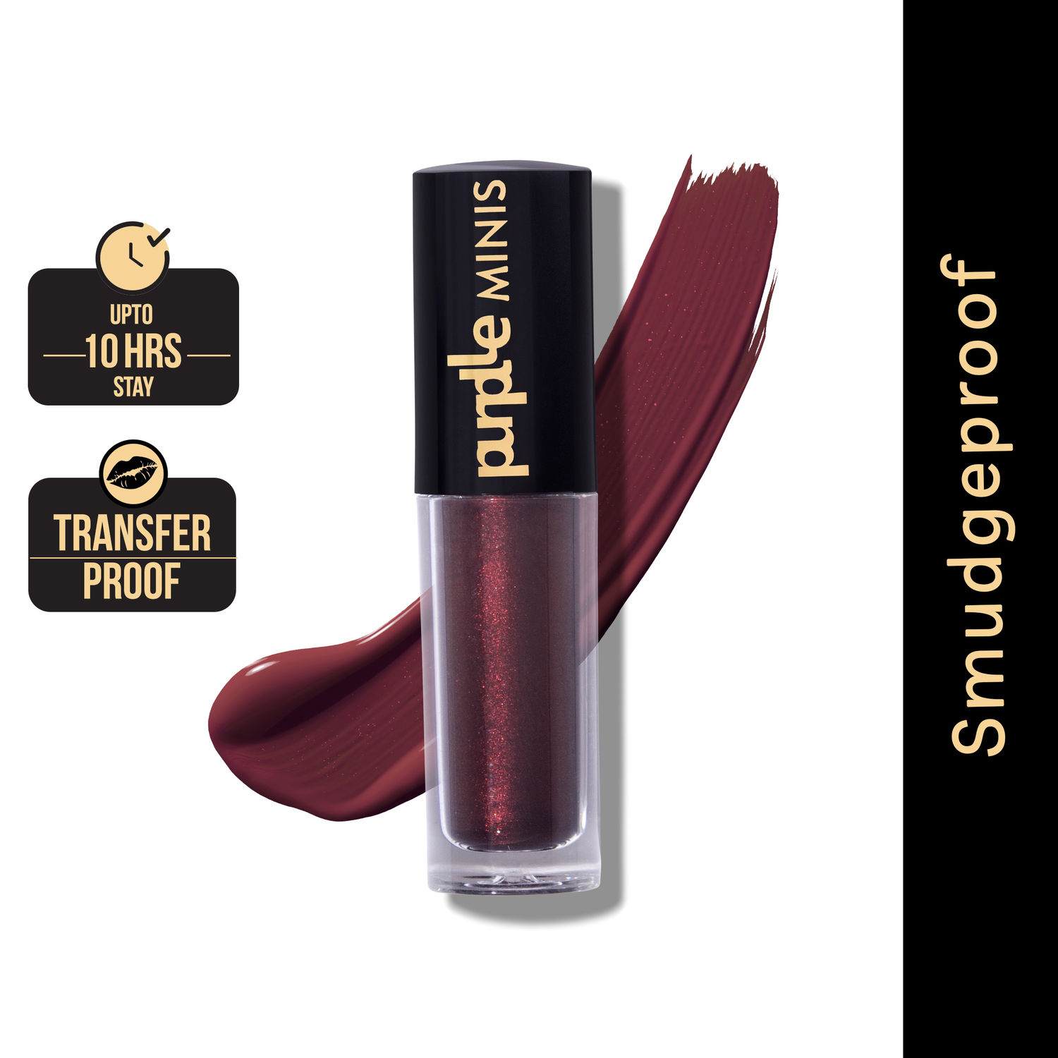 Buy Purplle Ultra HD Matte Mini Liquid Lipstick Maroon - My First Photoshoot 26 | Highly Pigmented | Non-drying | Long Lasting | Easy Application | Water Resistant | Transferproof | Smudgeproof (1.6 ml) - Purplle