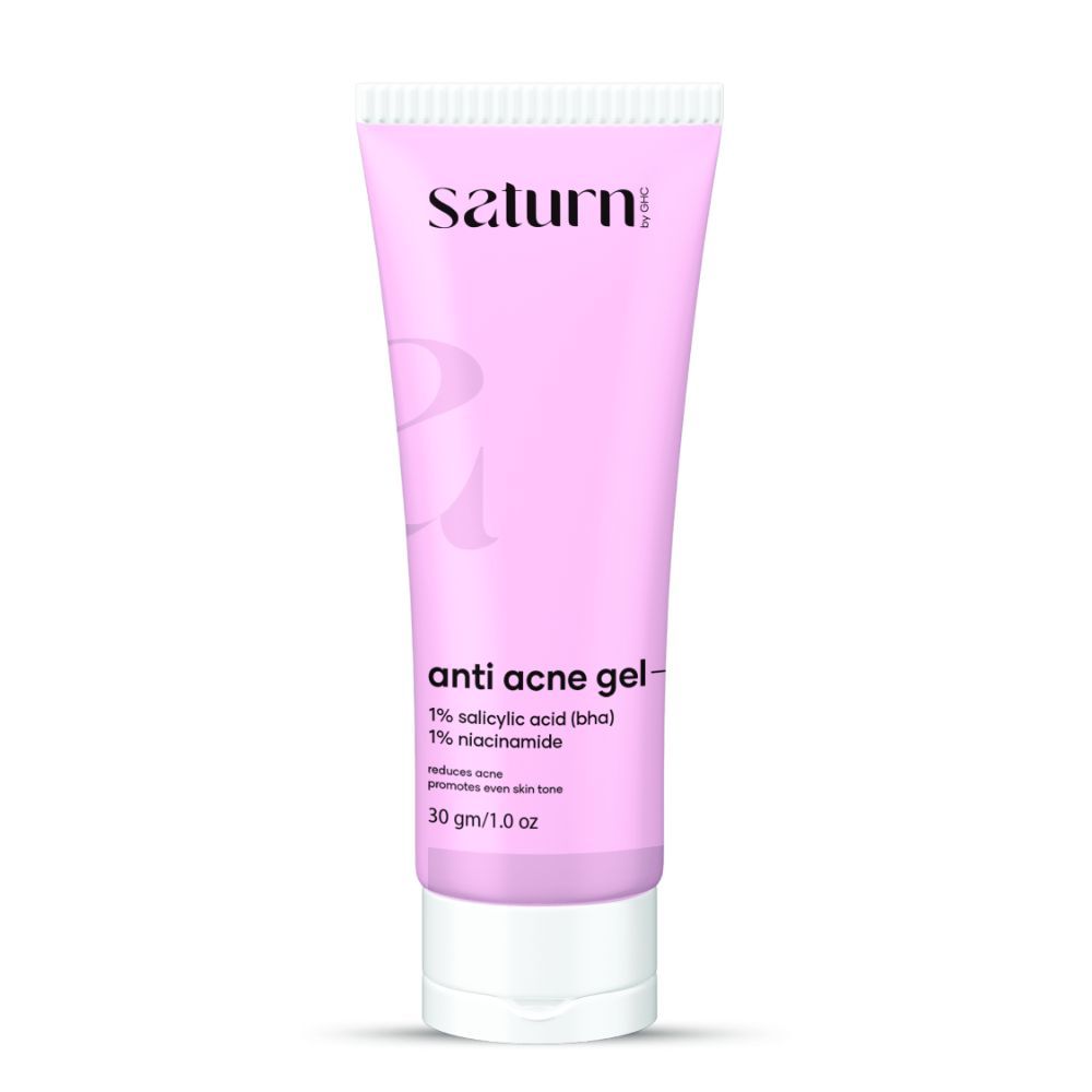 Buy Saturn by GHC Anti Acne Gel With Niacinamide & Salicylic Acid That Fights Active Acne & Reduces Acne Scars | Chemical Free - Purplle