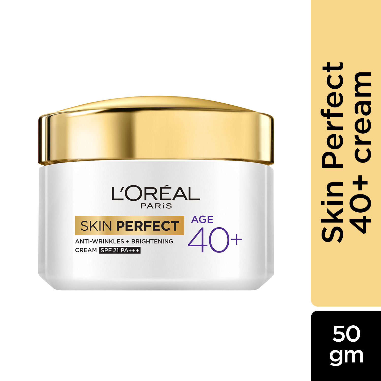 Buy L'Oreal Paris Skin Perfect Anti Aging + Brightening Cream Age 40+ SPF 21 PA+++ (50 g) - Purplle