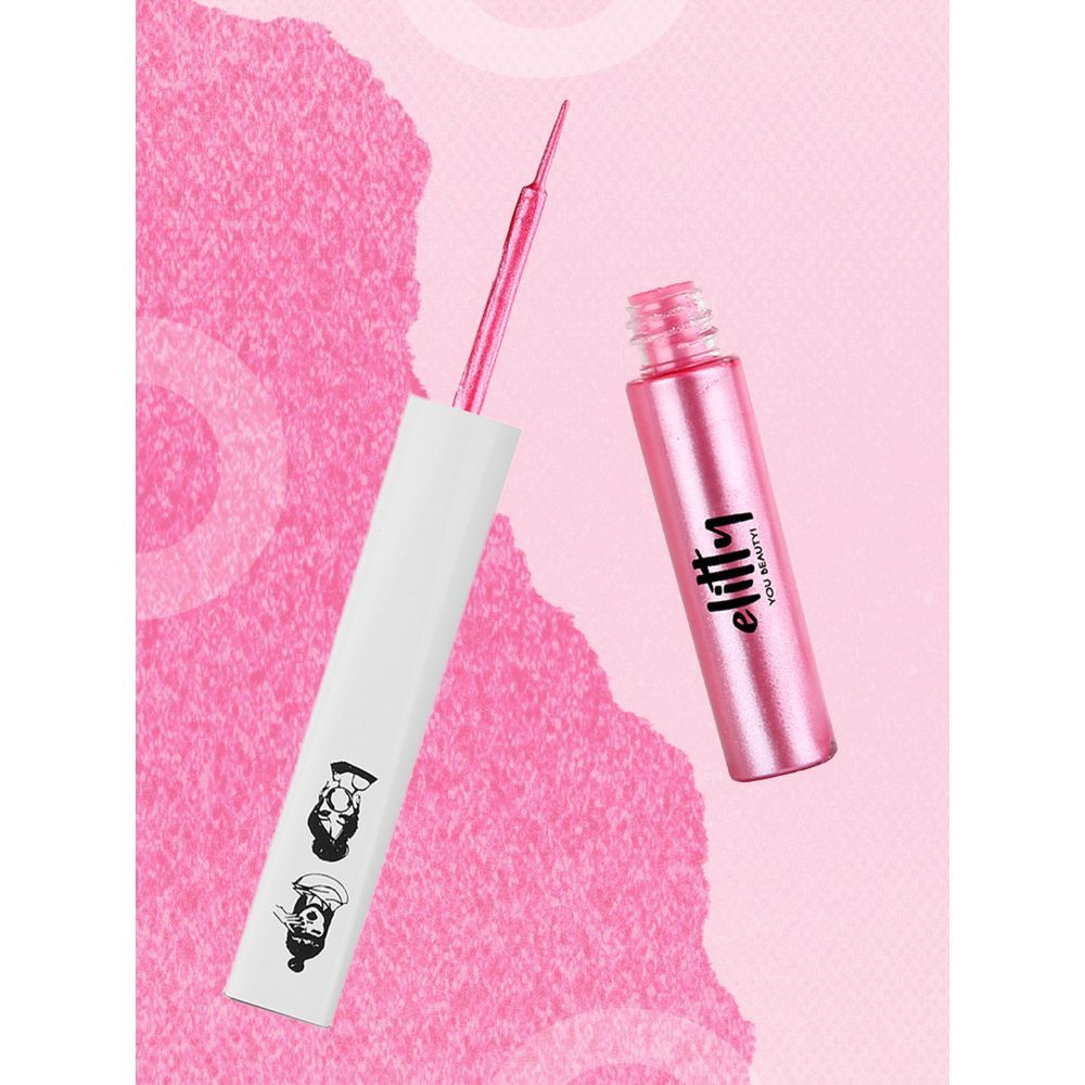 Buy Elitty Liquid Pop Coloured Eyeliner- Space Goddess (Metallic Pink) Makeup for Teens -4 ML - Purplle