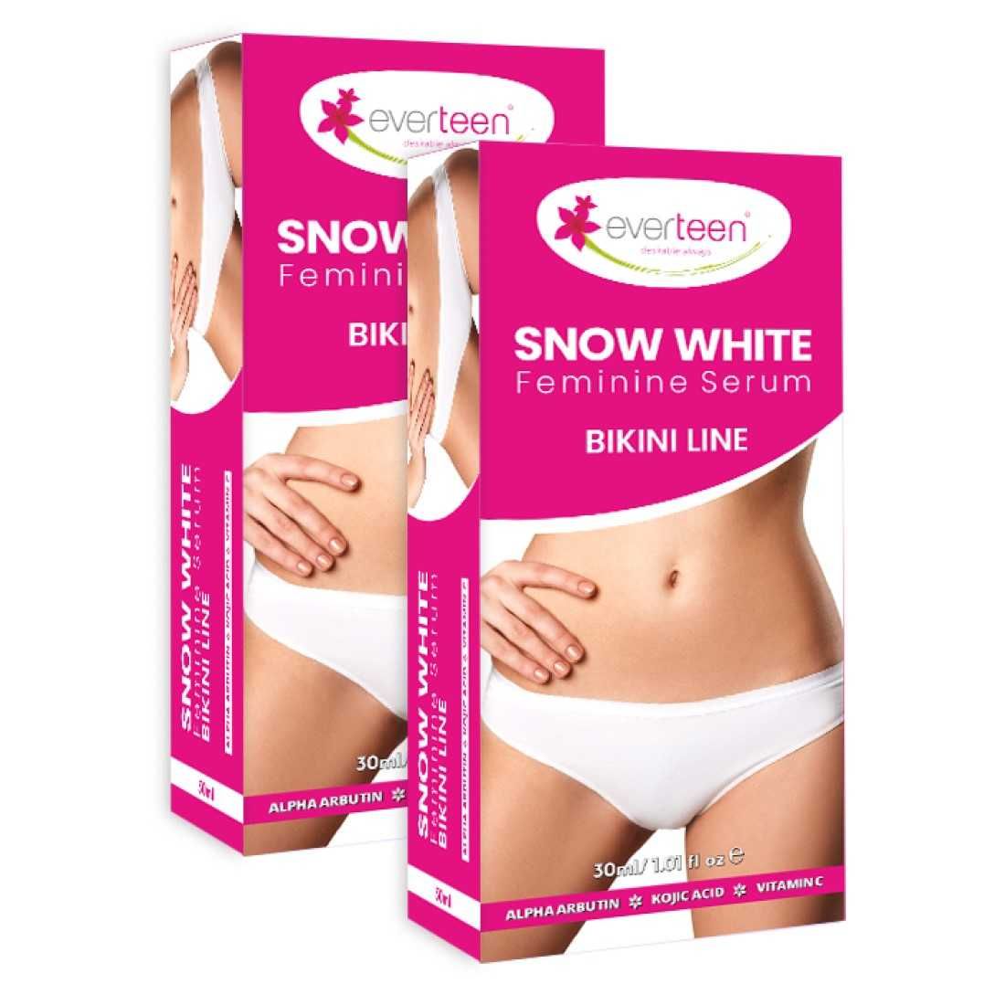 Buy everteen Snow White Feminine Serum for Bikini Line in Women - 2 Packs (30ml Each) - Purplle