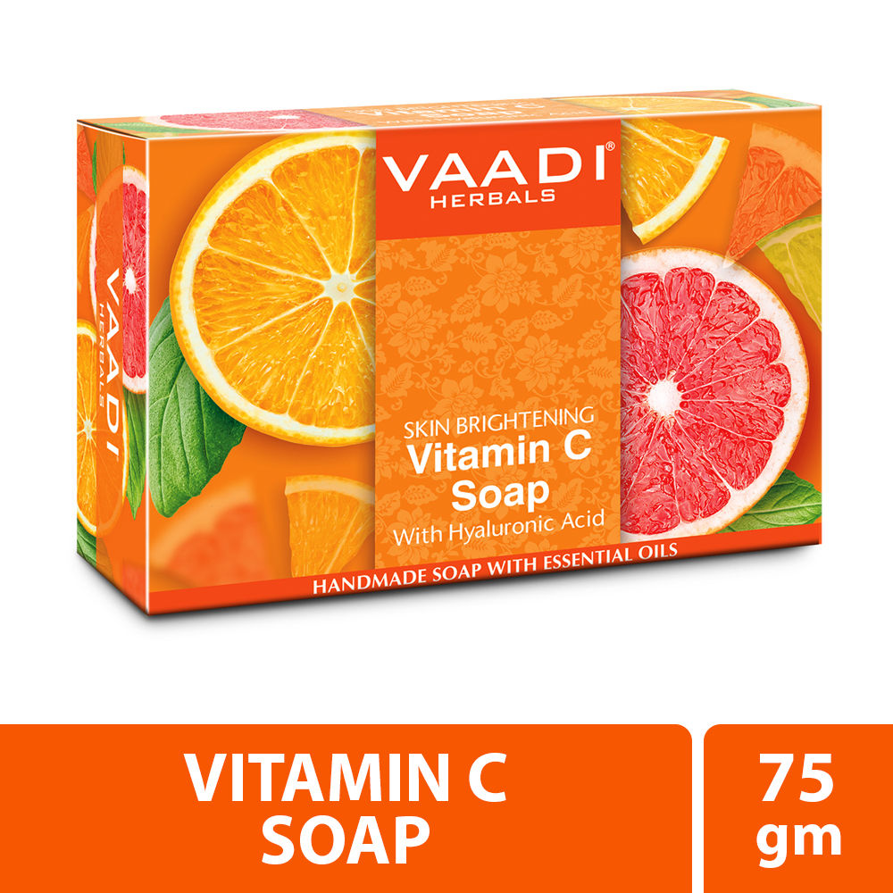 Buy Vaadi Herbals Vitamin C Soap For Tan Removal & Instant Brightening (75 gms) - Purplle