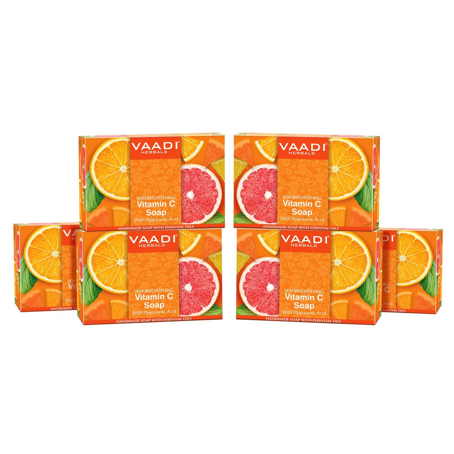 Buy Vaadi Herbals Vitamin C Soap For Tan Removal & Instant Brightening (75 gms X 6) (Pack of 6) - Purplle