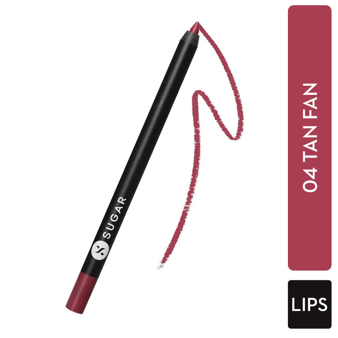 Buy SUGAR Cosmetics - Lipping On The Edge - Lip Liner - 04 Tan Fan (Mauve Nude) - 1.2 gms - Smear-proof, Water Resistant Lip Liner - Lasts Up to 10 hrs - Purplle