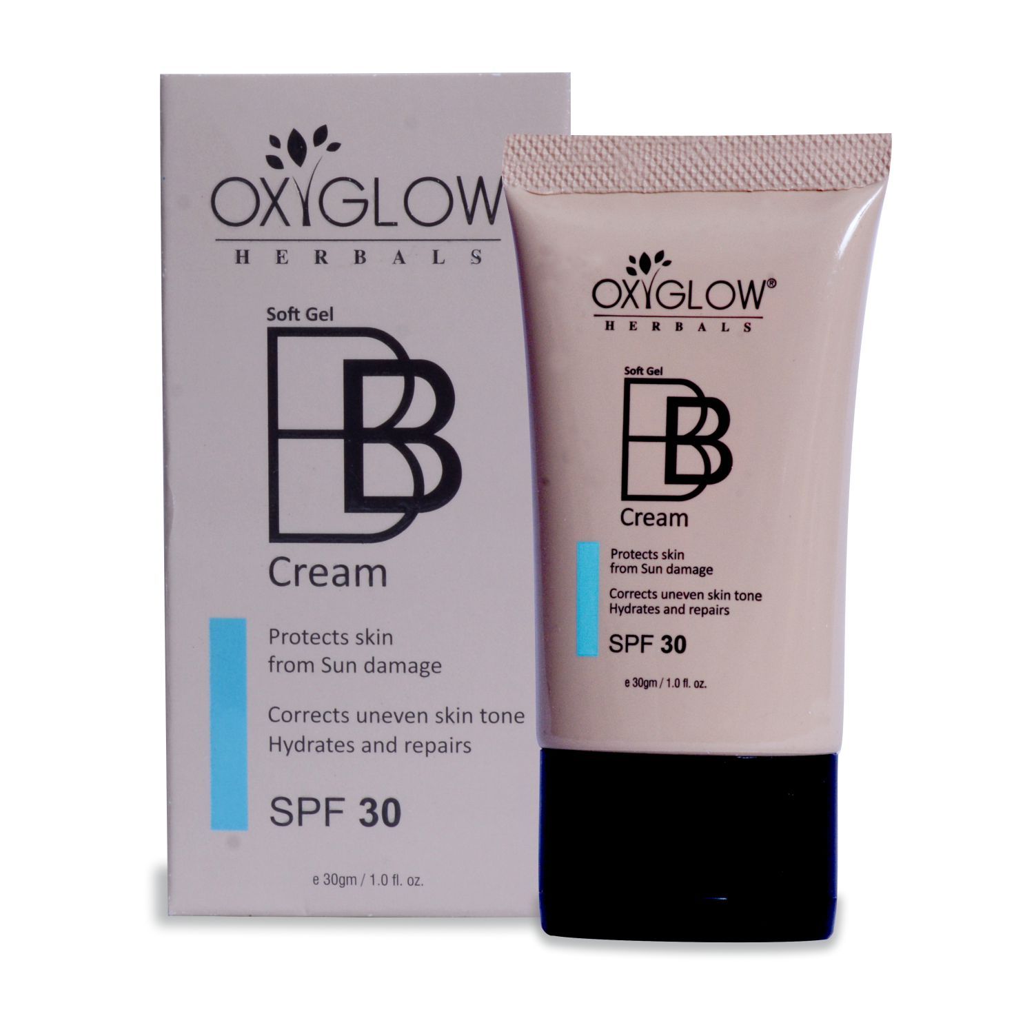 Buy OxyGlow Herbals BB Cream SPF-30,30g,Brighten complexion,Lightens Dark Sports and reduce Fine lines  - Purplle