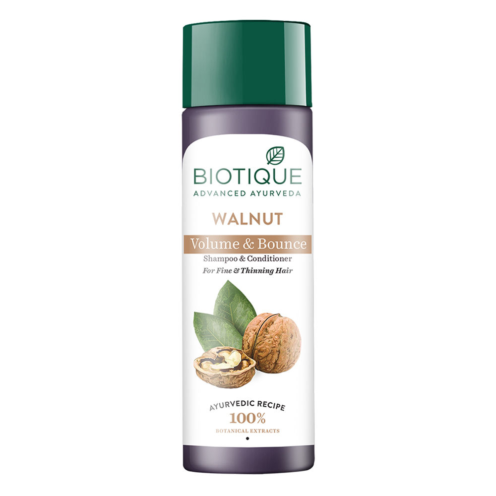 Buy Biotique Walnut Volume & Bounce Shampoo & Conditioner (190 ml) - Purplle