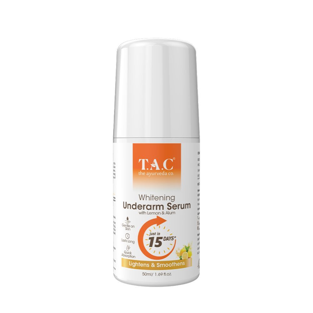 Buy TAC - The Ayurveda Co.Whitening Underarm Serum with Alum & Lemon Lightens & Smoothens (50ml) - Purplle