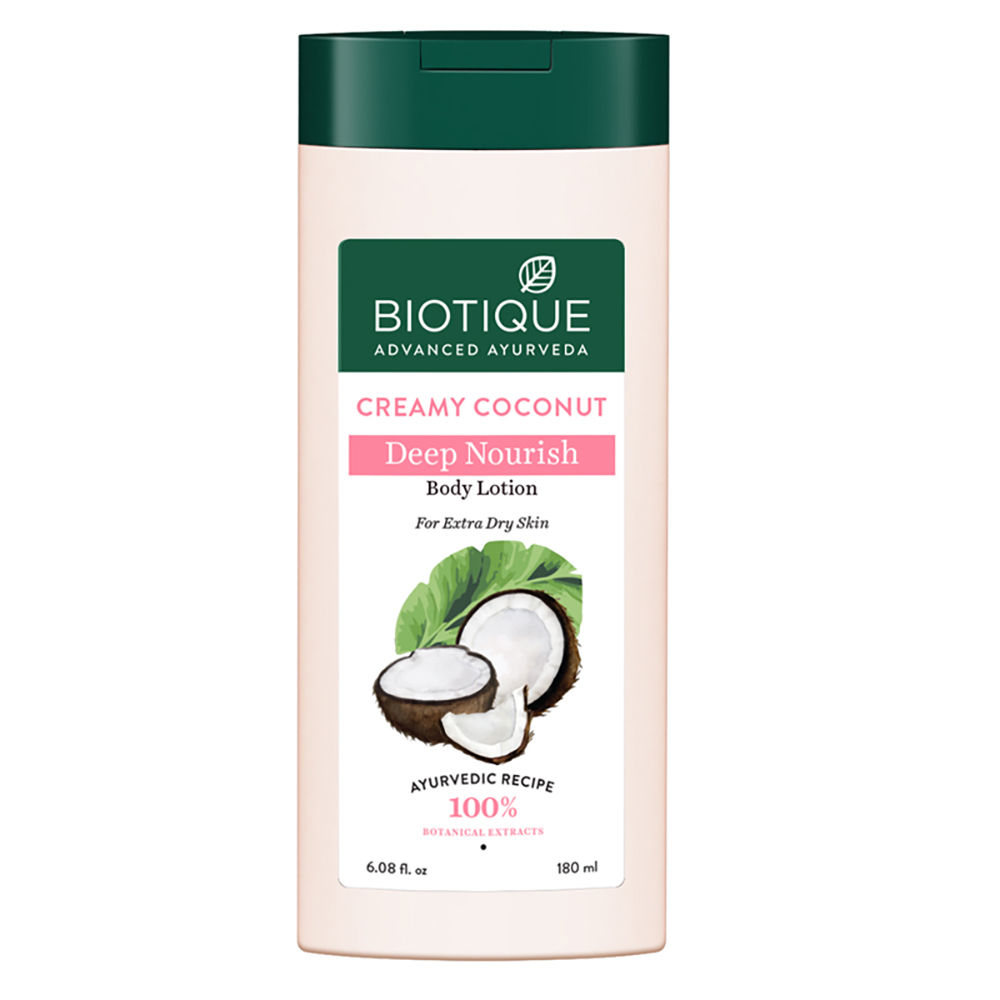 Buy Biotique Creamy Coconut Deep Nourish Body Lotion (180 ml) - Purplle