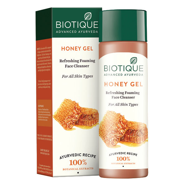 Buy Biotique Honey Gel Refreshing Foaming Face Cleanser (120 ml) - Purplle