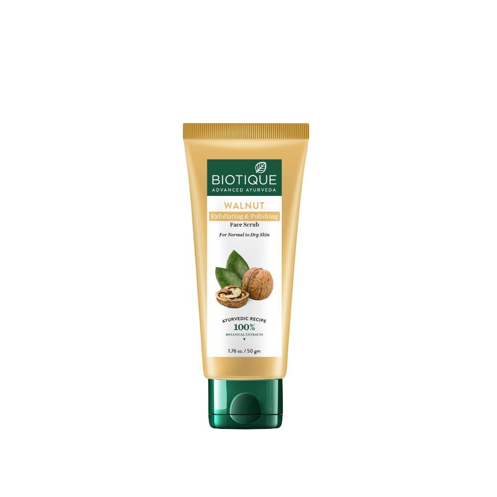 Buy Biotique Walnut Exfoliating & Polishing Face Scrub (50 g) - Purplle