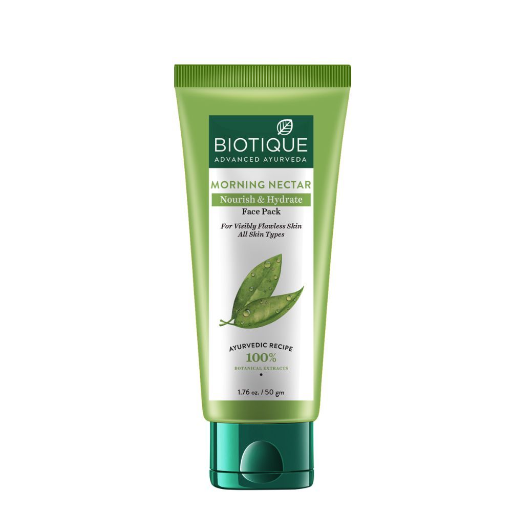 Buy Biotique Morning Nectar Nourish & Hydrate Face Pack 50gm Tube - Purplle