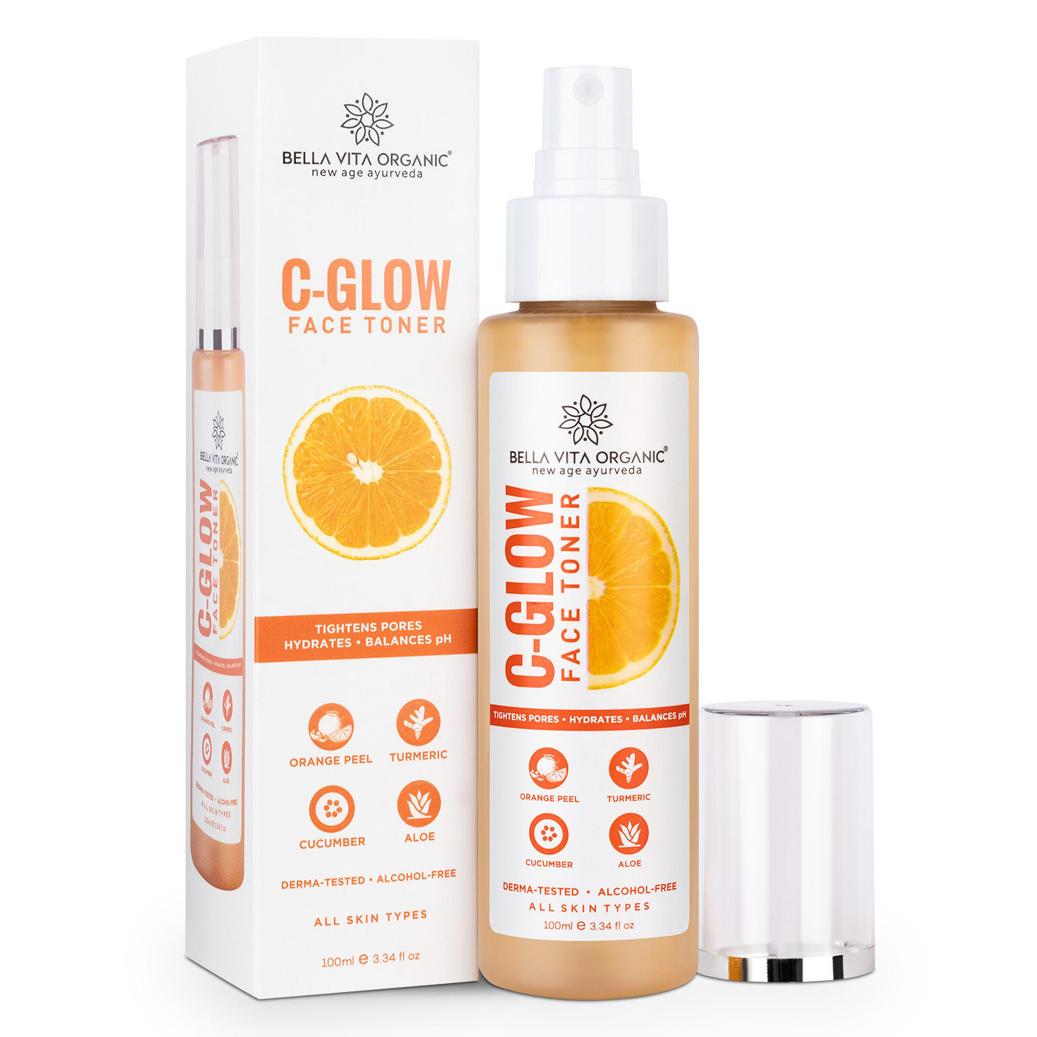 Buy Bella Vita Organic C-Glow Face Toner for All Skin Types 100 ml - Purplle