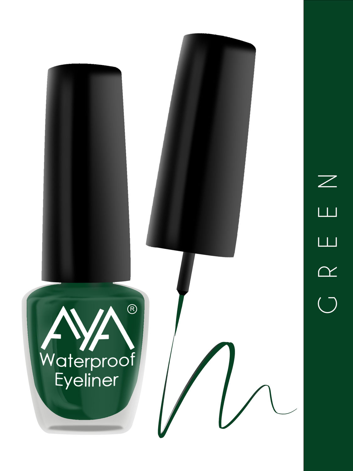 Green waterproof eyeliner hotsell