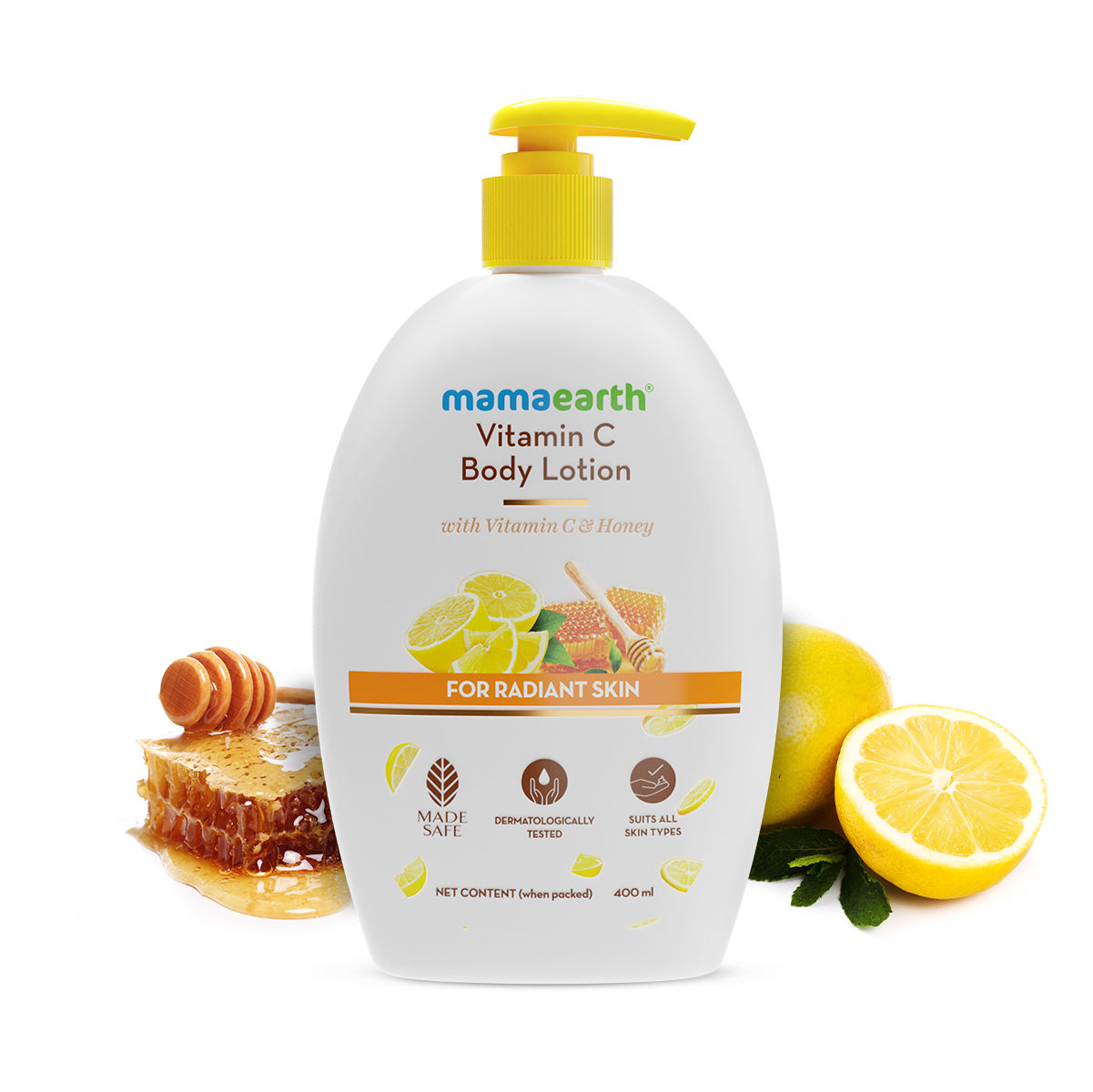 Buy Mamaearth Vitamin C Body Lotion with Vitamin C & Honey for Radiant Skin (400 ml) - Purplle