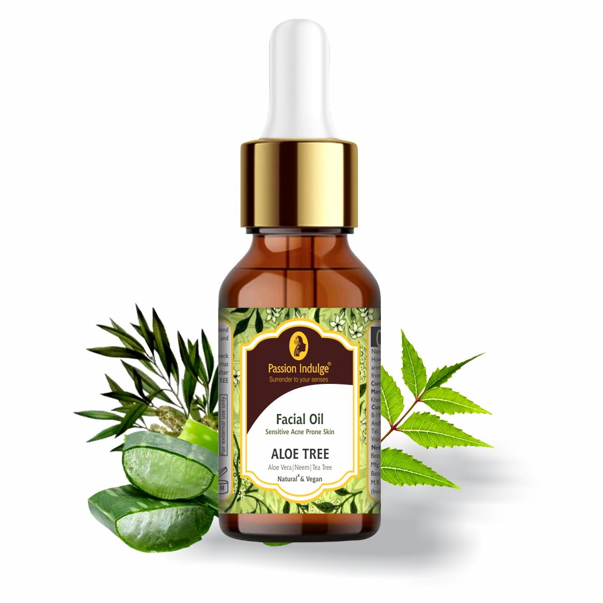 Buy Passion Indulge ALOE TREE Facial Oil For Sensitive Skin and Anti-Acne 10ML - Purplle