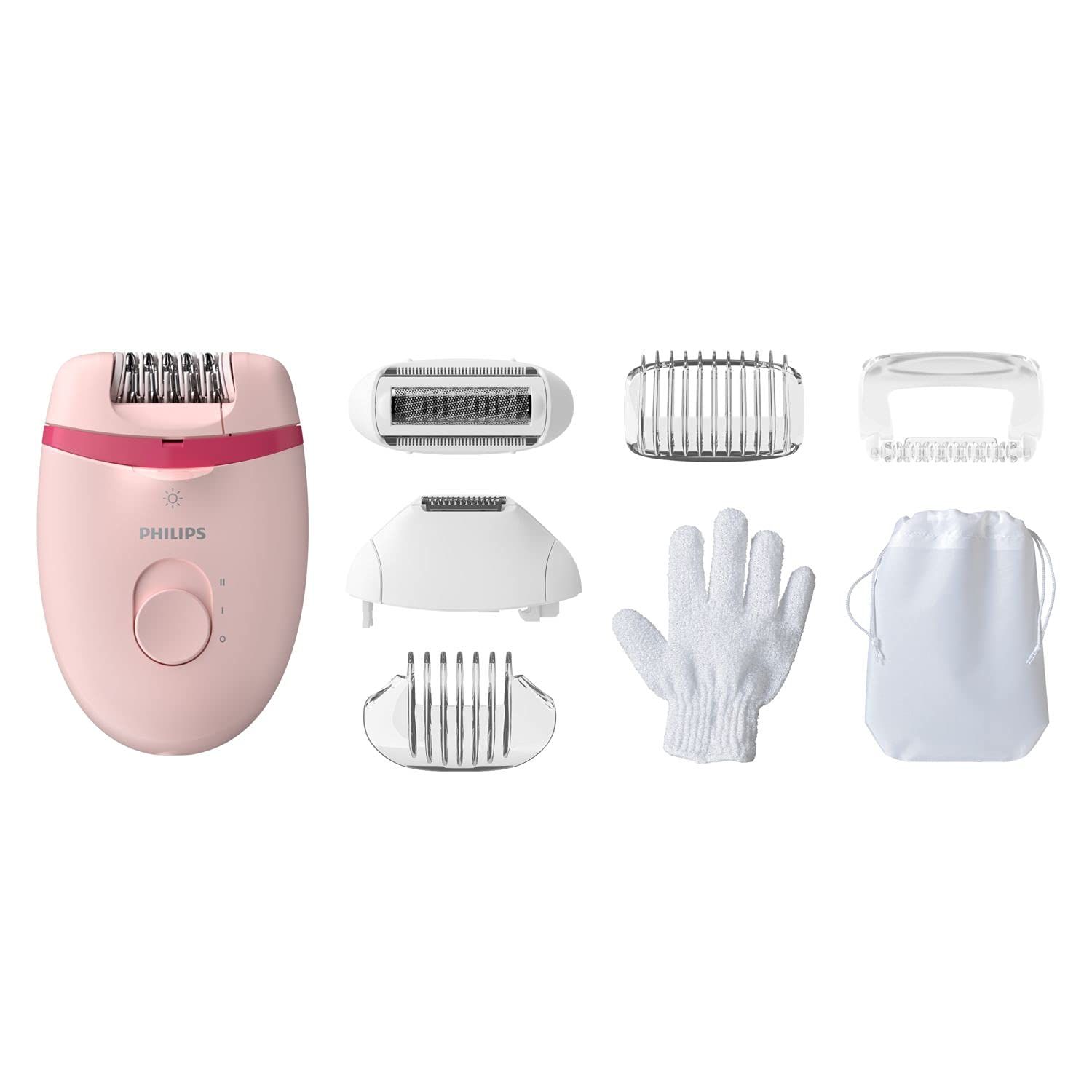 Buy Philips BRE285/00 compact epilator With opti-light For legs, Arms & Underarms - Corded - Purplle