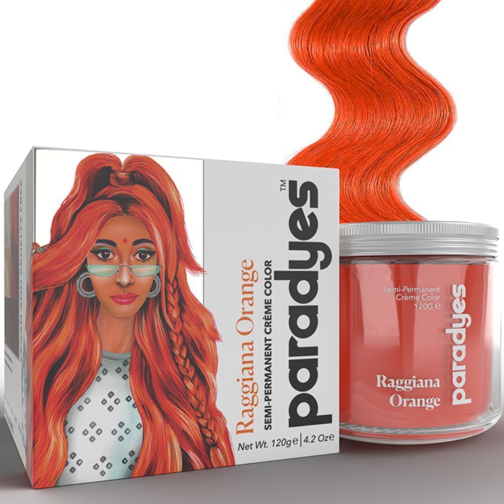 Buy Paradyes Ammonia Free Raggiana Orange Semi-permanent Hair Color jar only(120 g) - Purplle