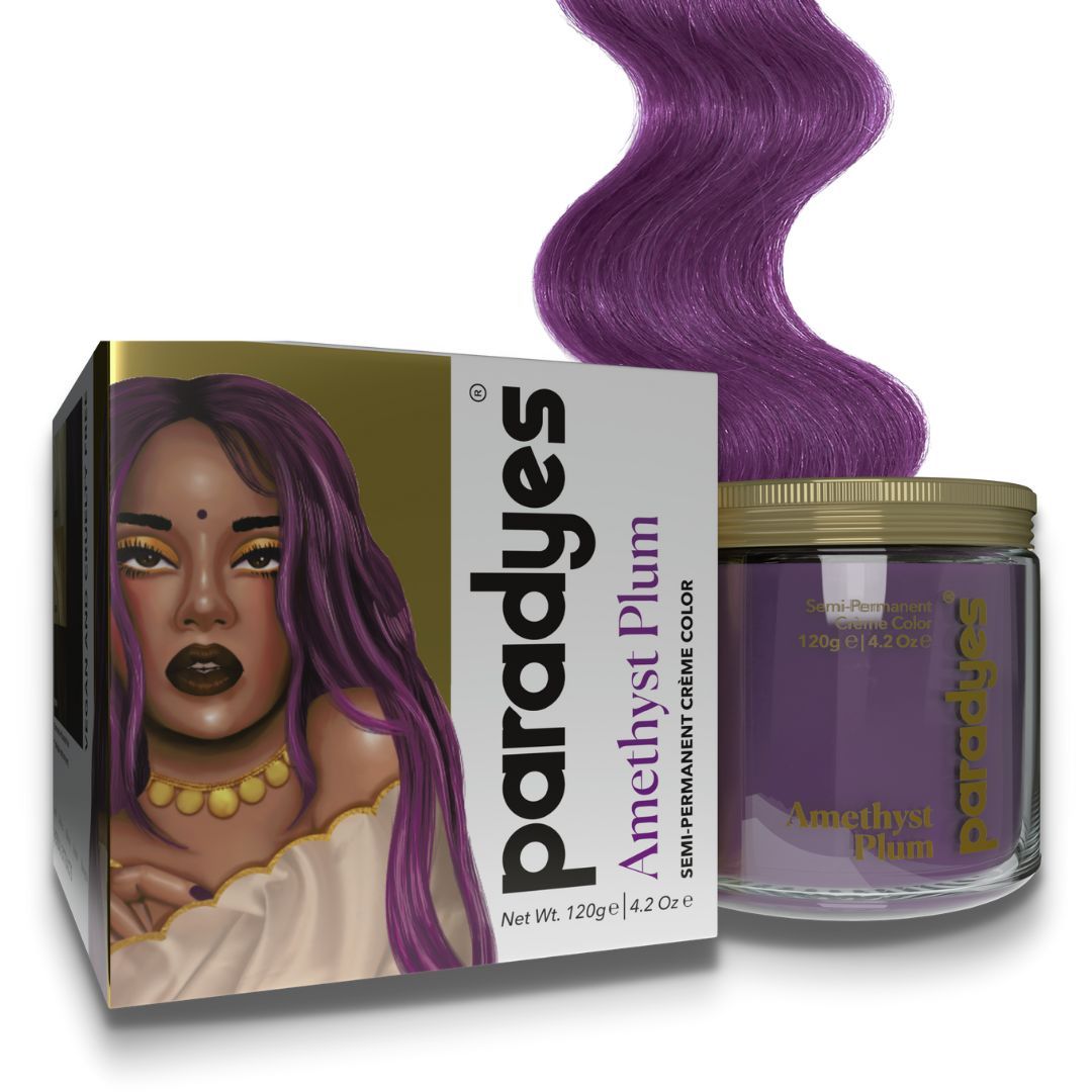 Buy Paradyes Ammonia Free Amethyst Plum Semi-Permanent Hair Color (120 g) - Purplle