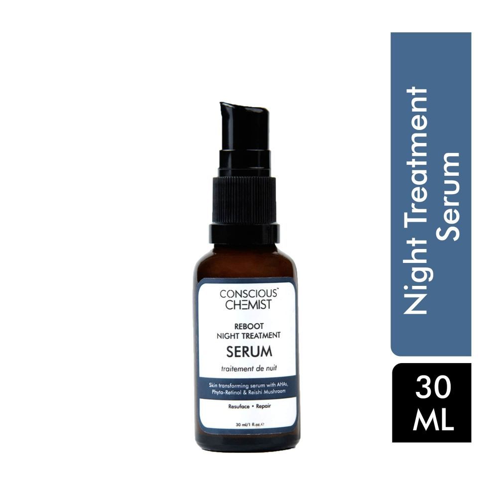 Buy Conscious Chemist Night Treatment Face Serum | 5% Bio-Retinol & 10% AHAs | Sun Damage & Exfoliation - Purplle