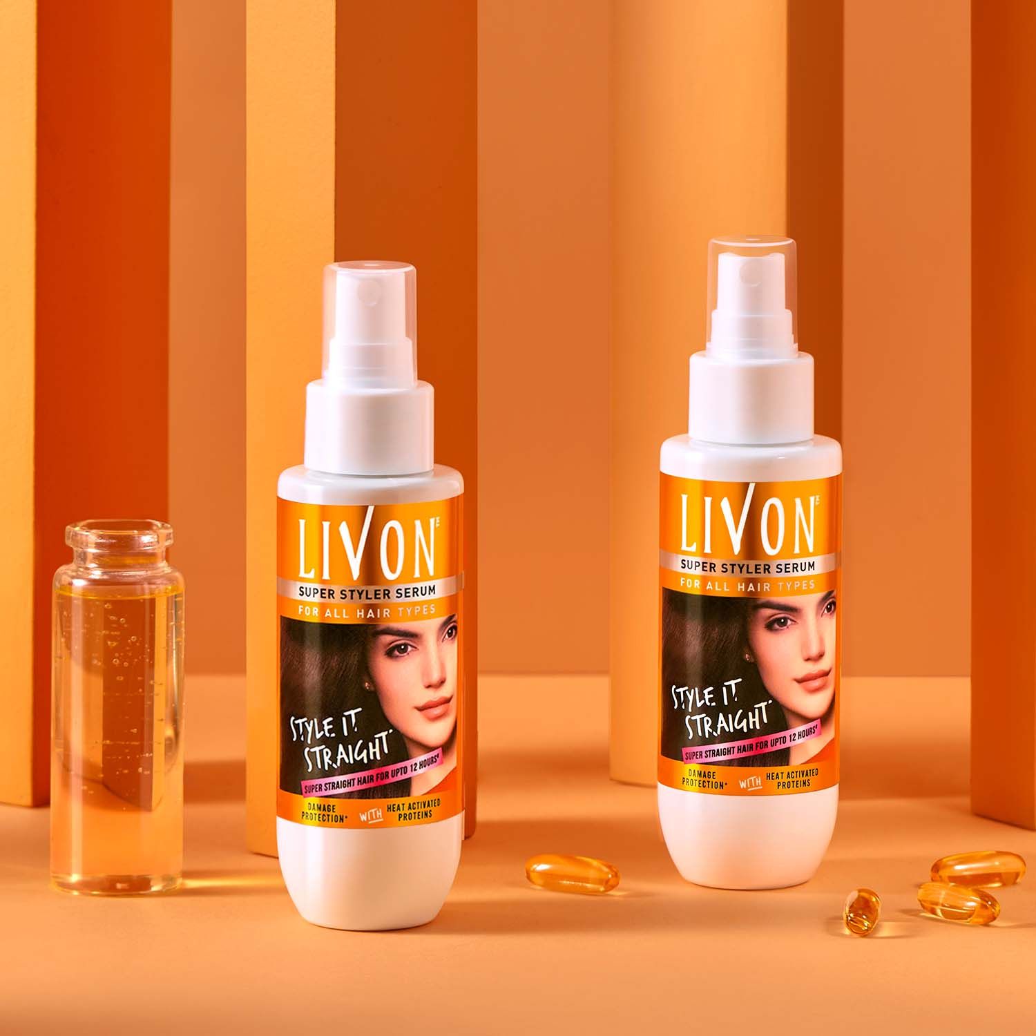 Buy Livon Hair Straightening Serum for Straighter Hair upto 12 Hours 100 ml Online Purplle