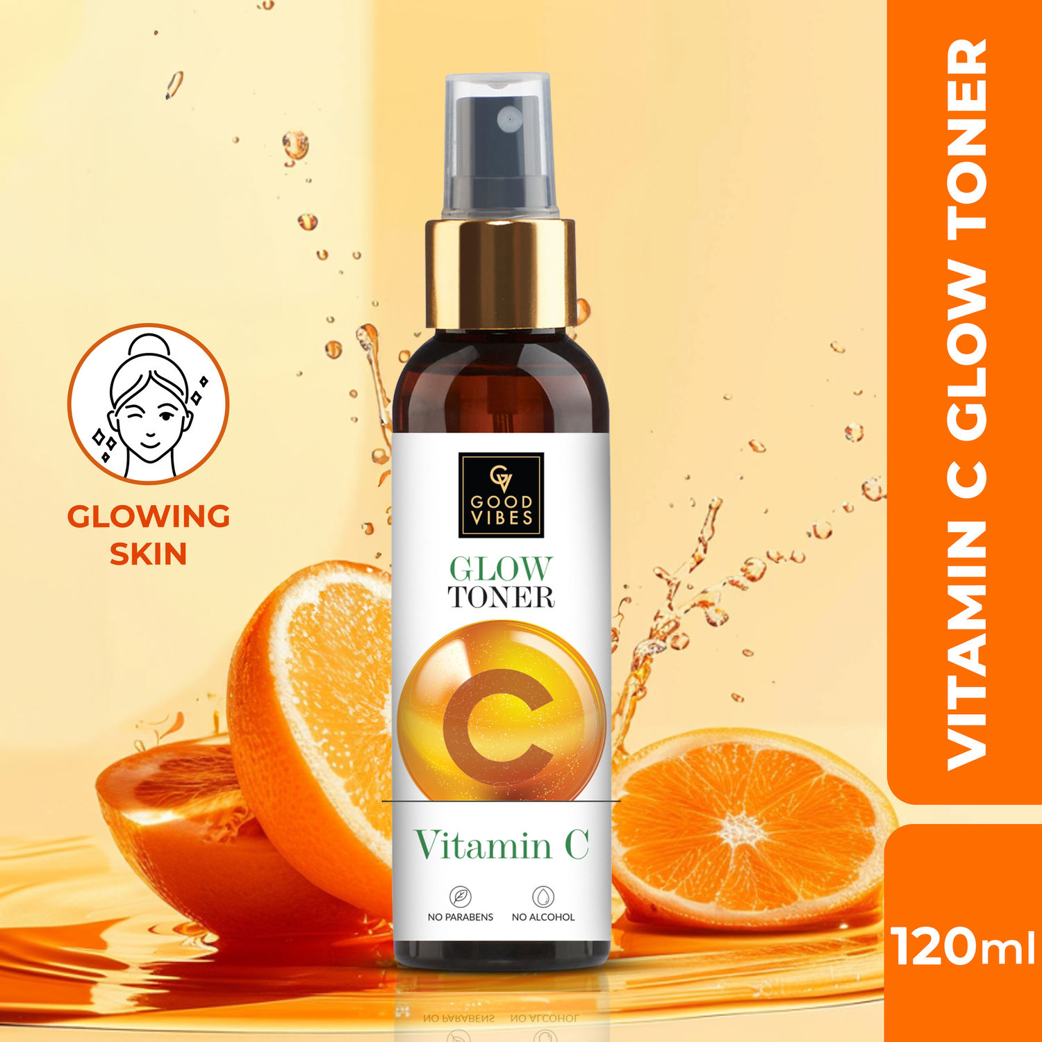 Buy Good Vibes Vitamin C Glow Toner (120 ml) - Purplle