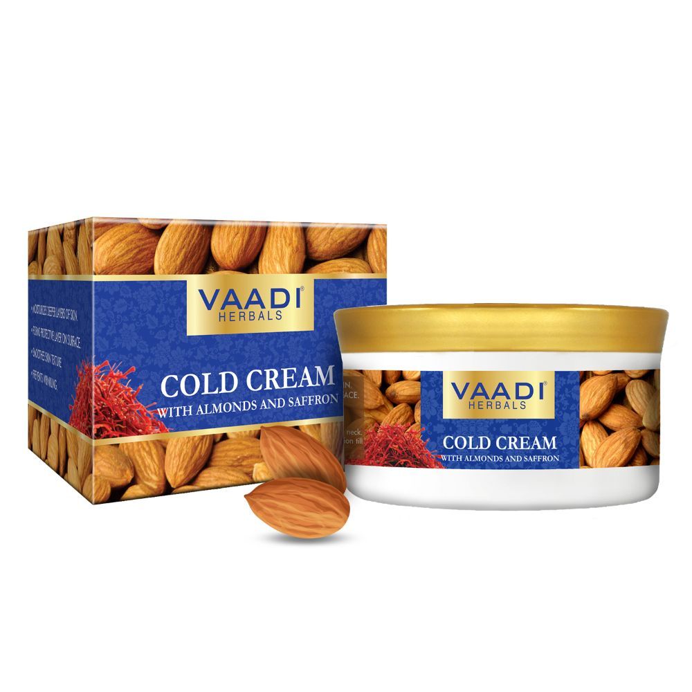 Buy Vaadi Herbals Cold Cream With Almond Oil, Aloe Vera & Saffron (150 g) - Purplle