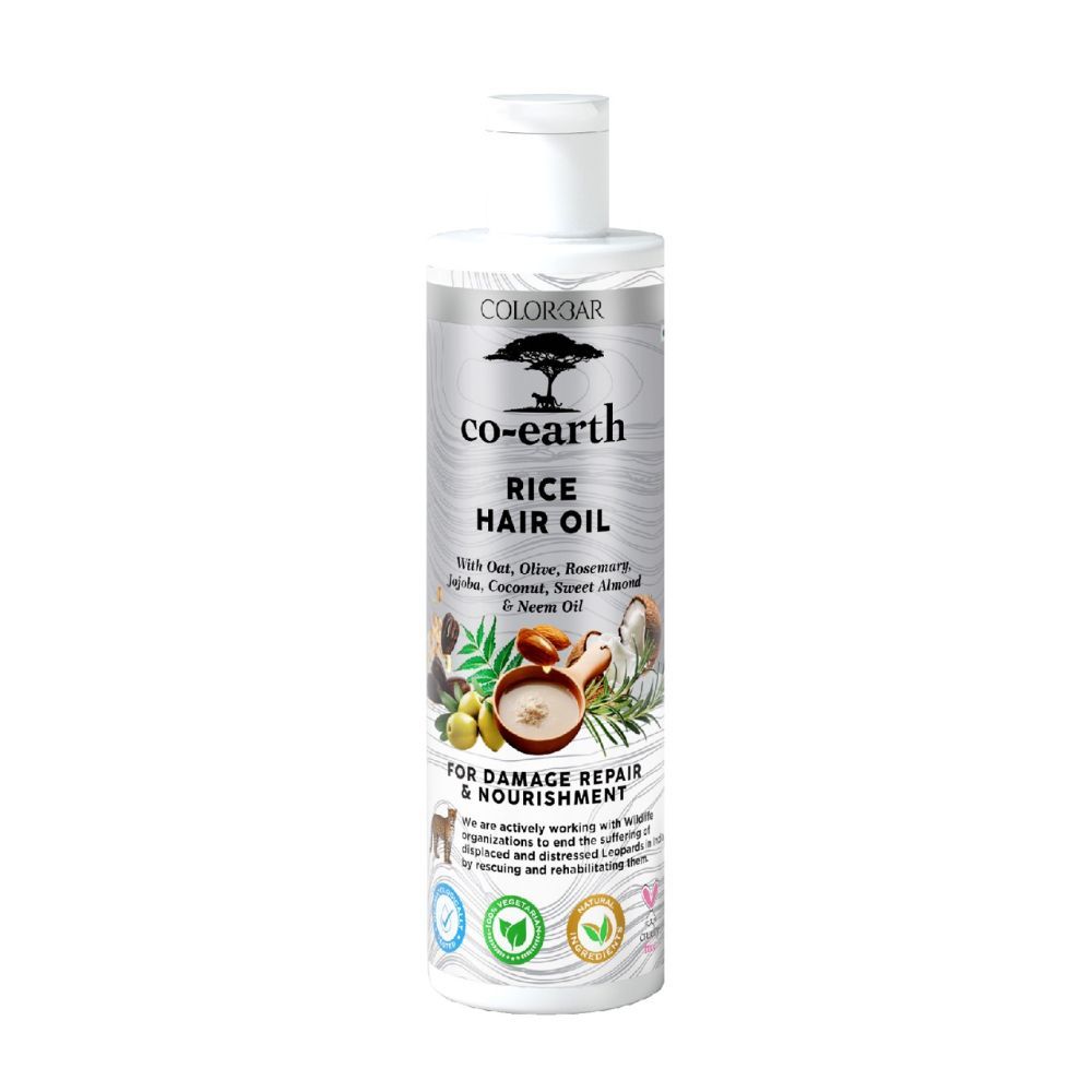 Buy Colorbar Co-earth Rice Hair Oil-(250ml) - Purplle