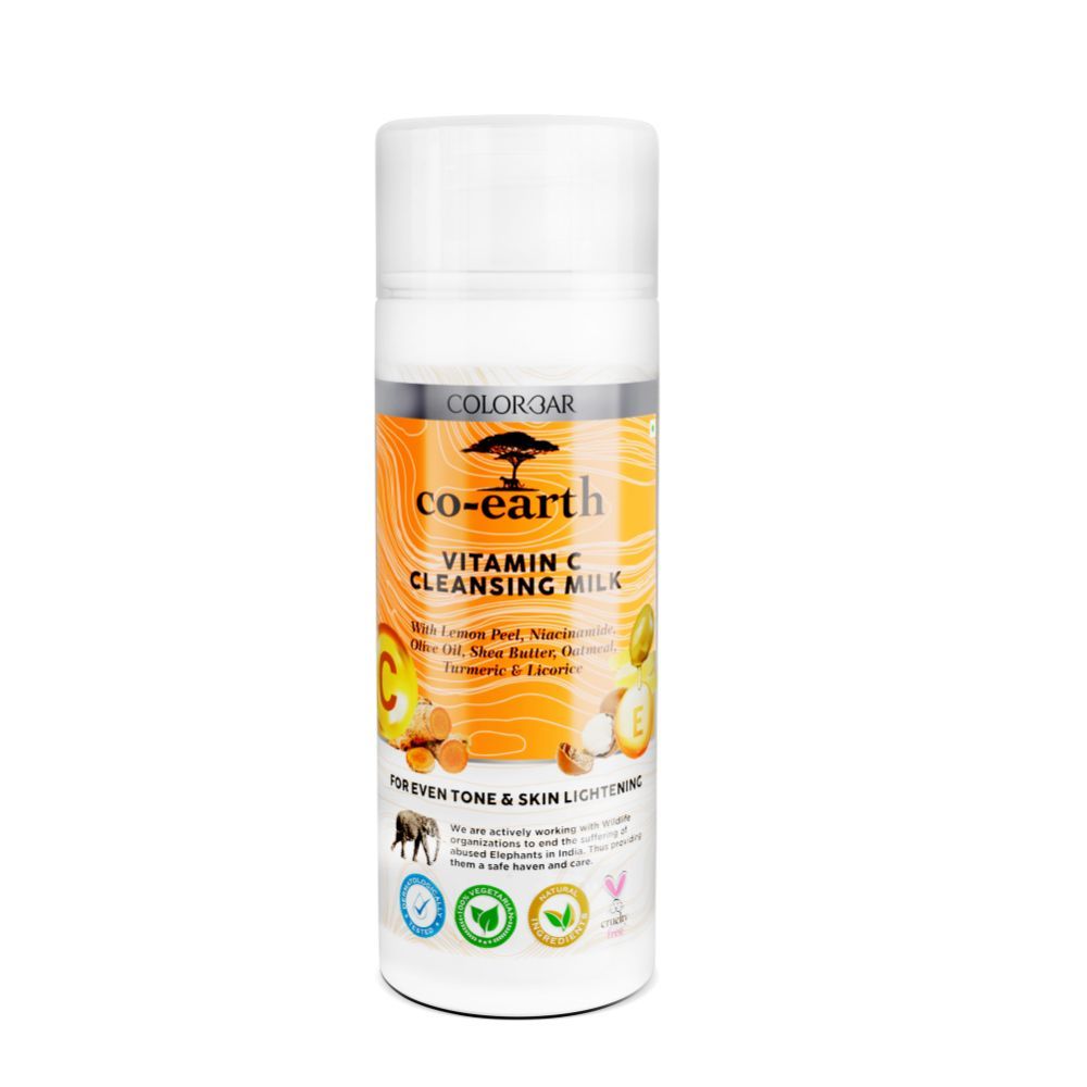 Buy Colorbar Co-earth Vitamin C Cleansing Milk-(200ml) - Purplle