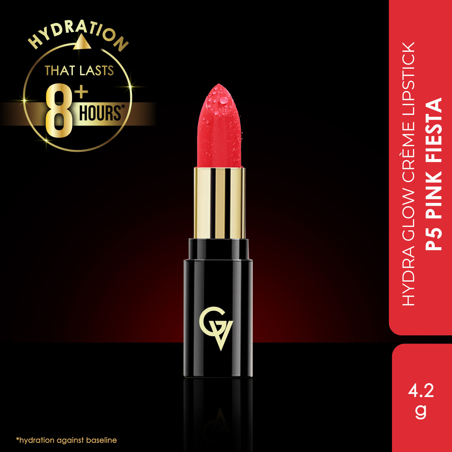 Buy Good Vibes HydraGlow Creme Lipstick | Avocado Oil & Vitamin E | Pink Fiesta (P5) - (4.2g) - Purplle