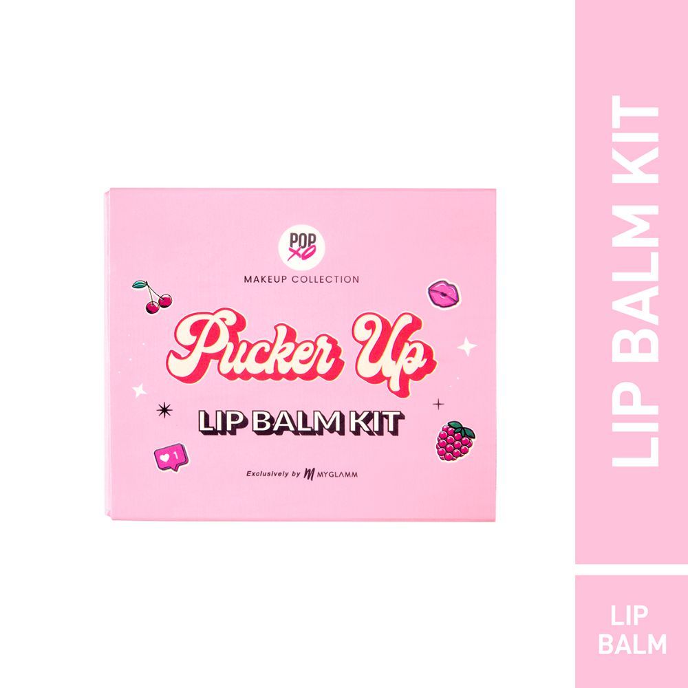 Buy MyGlamm POPxo Makeup Pucker up lip balm Kit-Cherry Blossoms, Strawberry Kisses, Berrylicious- - Purplle