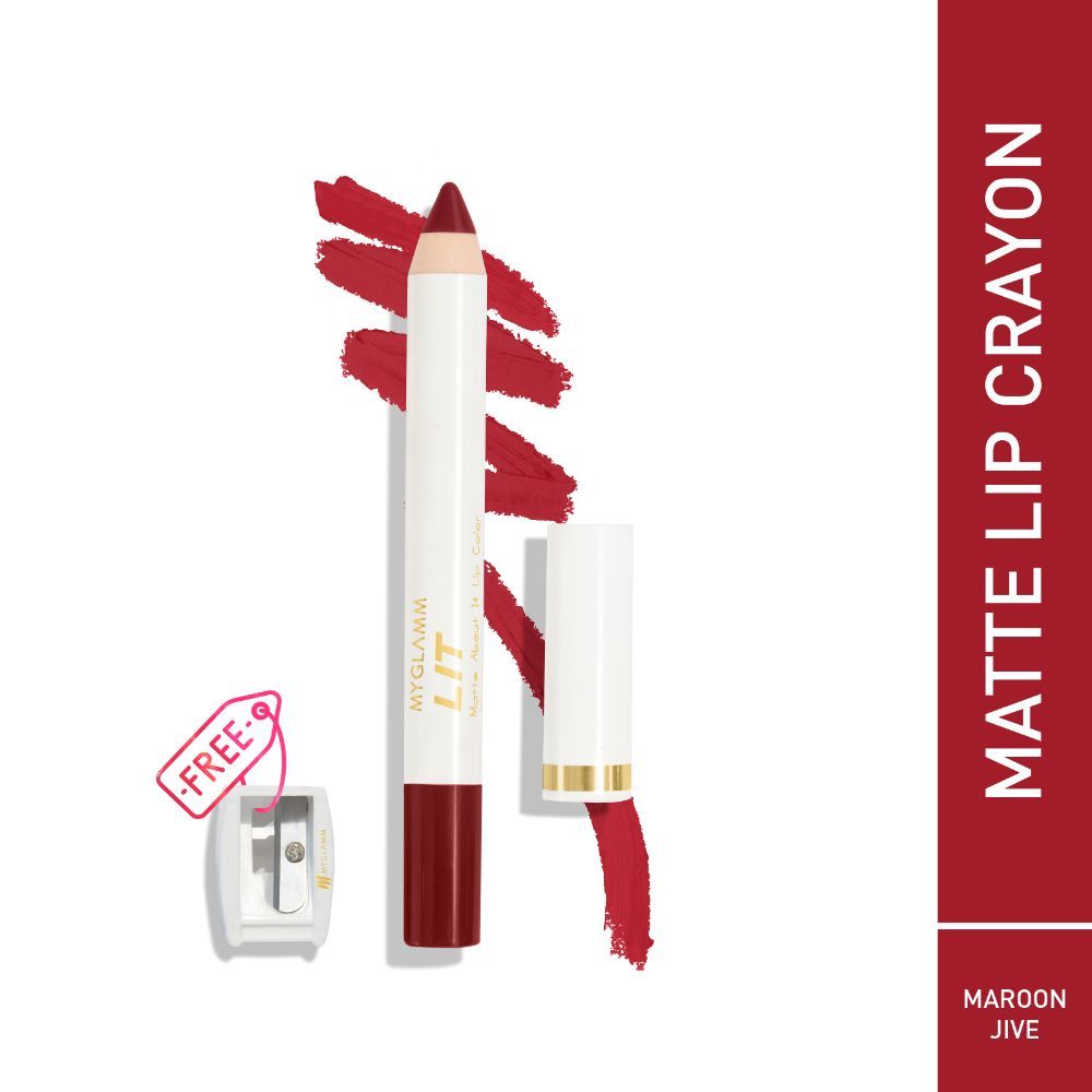 Buy MyGlamm LIT Matte About It Lip Color-Maroon Jive- - Purplle