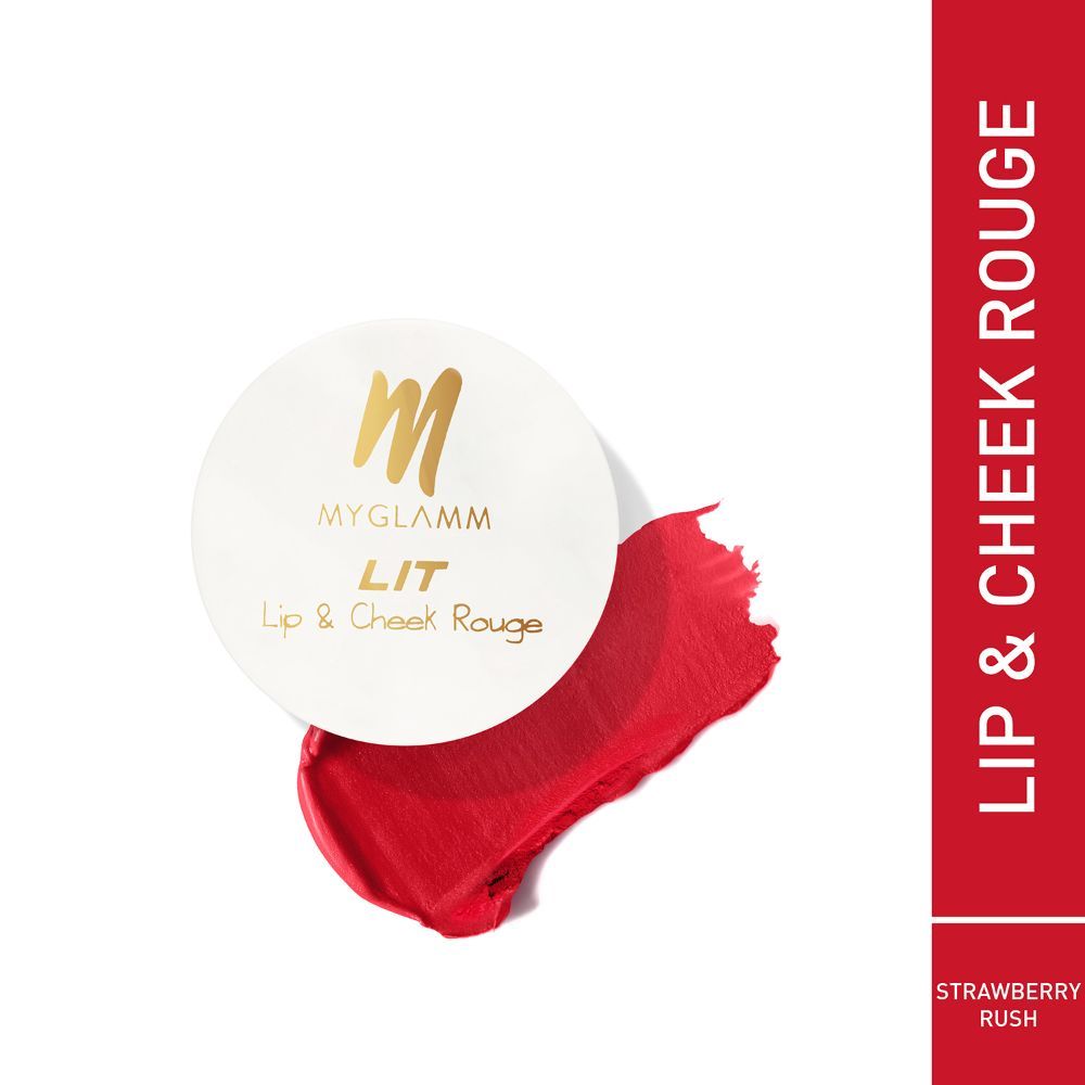 Buy MyGlamm LIT Lip and cheek rouge-Strawberry Rush- - Purplle