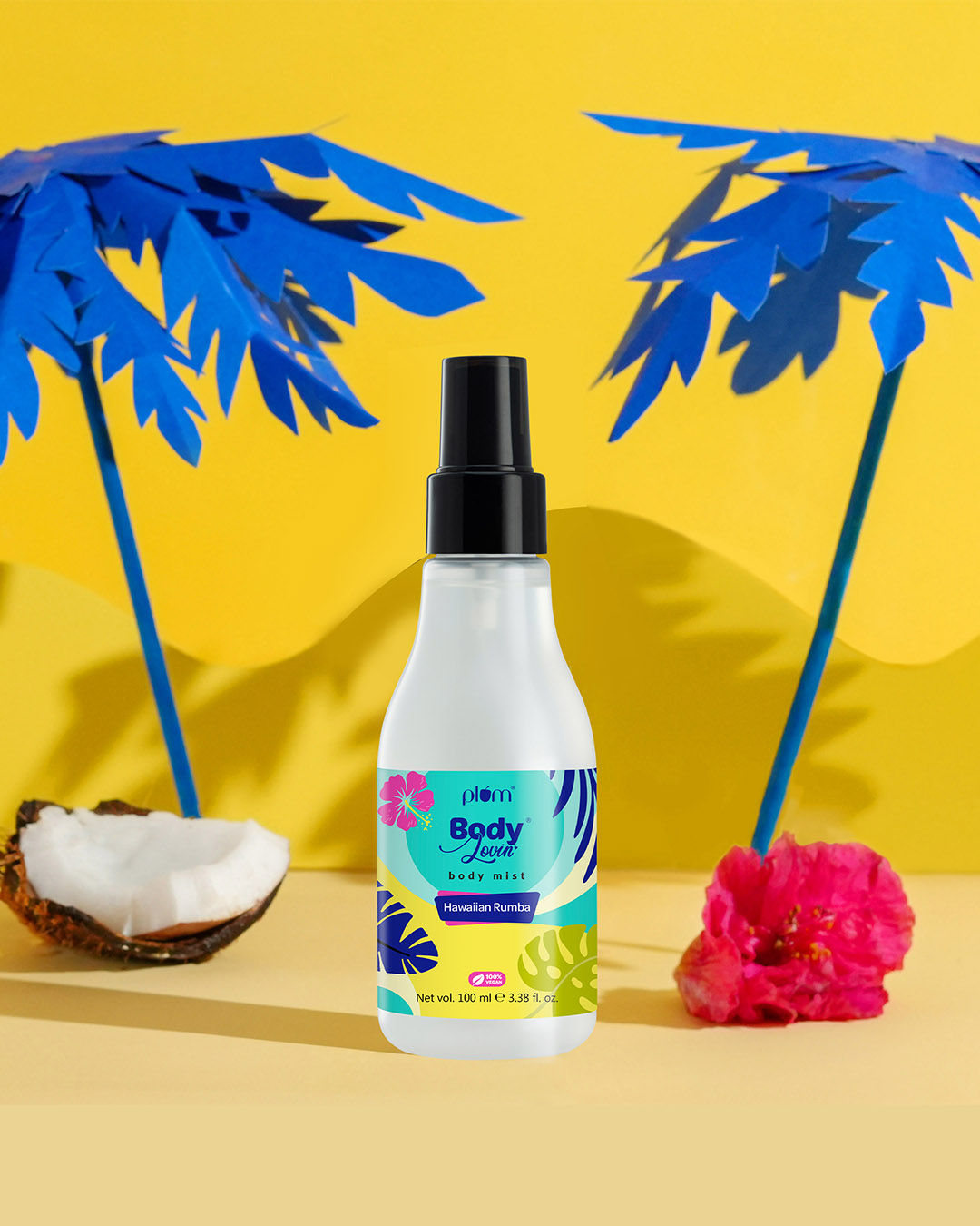 Buy Plum BodyLovin' Hawaiian Rumba Body Mist | Long Lasting Beachy Fragrance For Women & Men With Gardenia & Vanilla | High On Fun | Travel-Friendly Perfume Body Spray 100 ml - Purplle