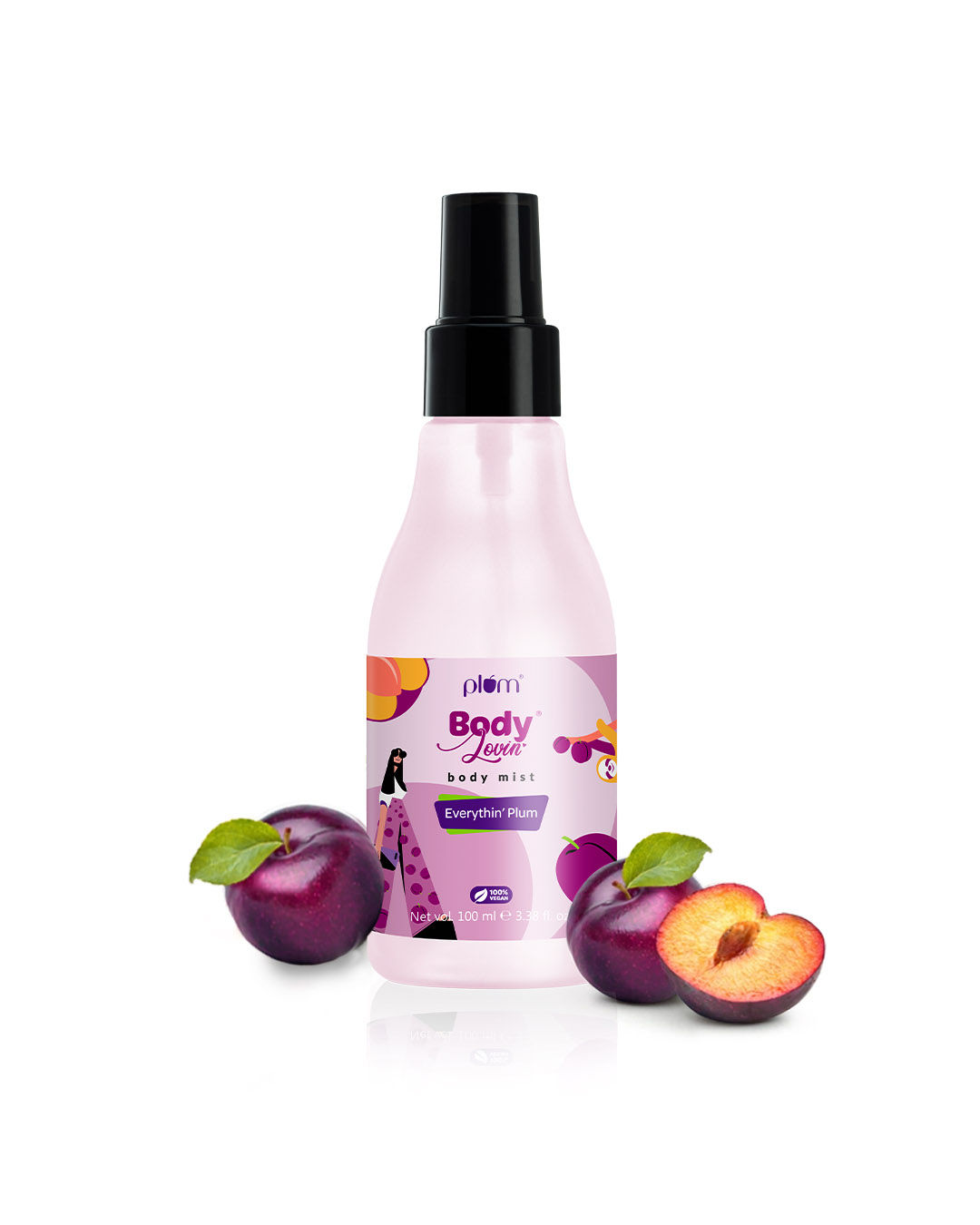Plum BodyLovin Everythin Plum Body Mist Long Lasting Fruity Fragrance For Women Men With Plum Jasmine Vanilla High On Fun Travel Friendly