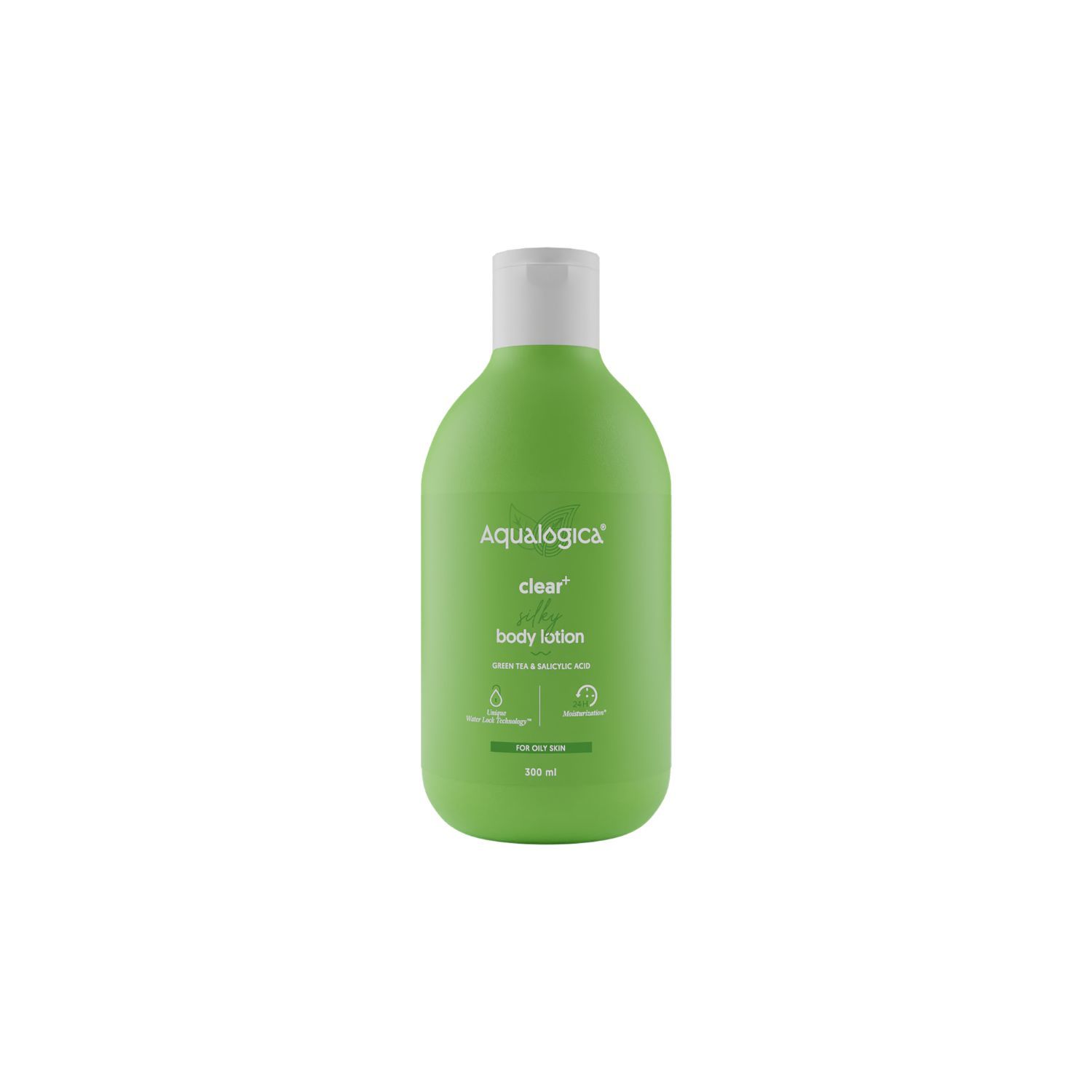 Buy Aqualogica Clear+ Silky Body Lotion with Green Tea & Salicylic Acid 300ml - Purplle
