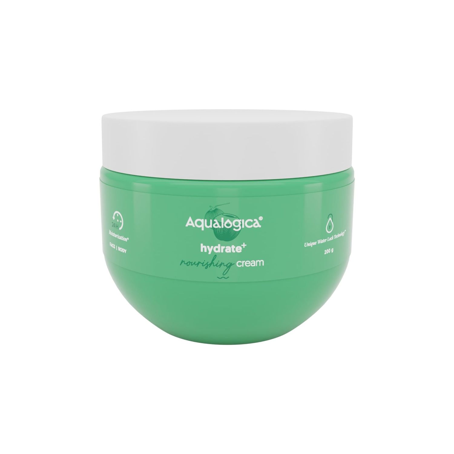 Buy Aqualogica Hydrate + Nourishing Cream with Coconut Water and Hyaluronic Acid 200g - Purplle