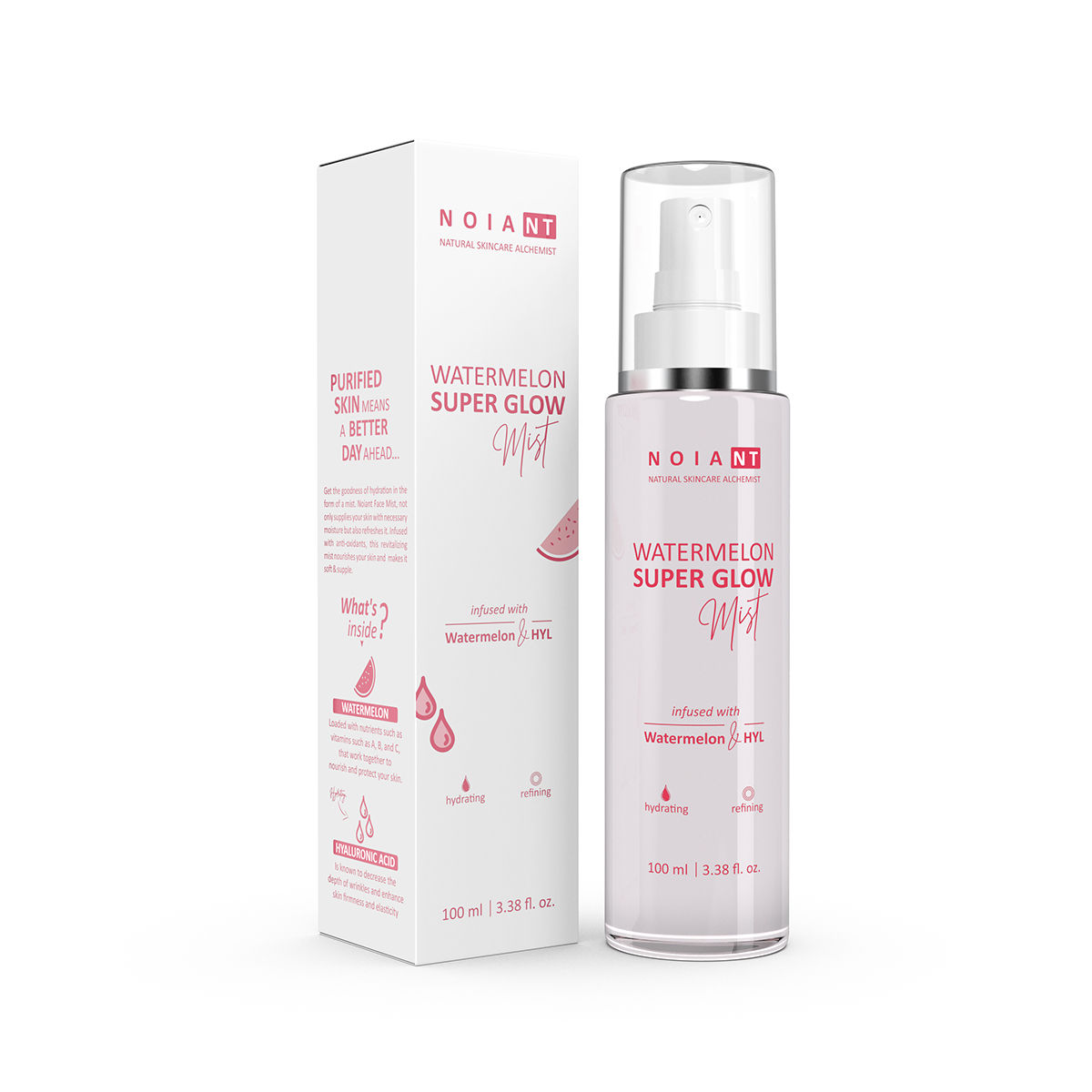 Buy Noiant Watermelon Superglow Mist Infused With Watermelon & Hyl | For Hydrating and Refining Skin | All Skin Types | 100ml - Purplle